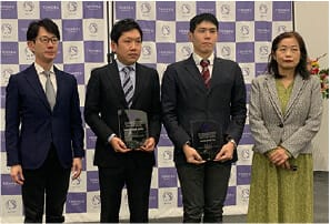 10月26日（水）に材料科学世界トップレベル研究拠点賞2022の受賞講演、受賞式を行いました。受賞者は熊谷悠氏、山中謙太氏、黒澤俊介氏の３名です。おめでとうございます。